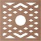 Ekena Millwork Chevron Wood Fretwork Pierced Ceiling Medallion, Wood (Paint Grade), 36"OD x 9 3/8"ID x 3/8"T CMWP36X36X0375CHMF - alternate 2